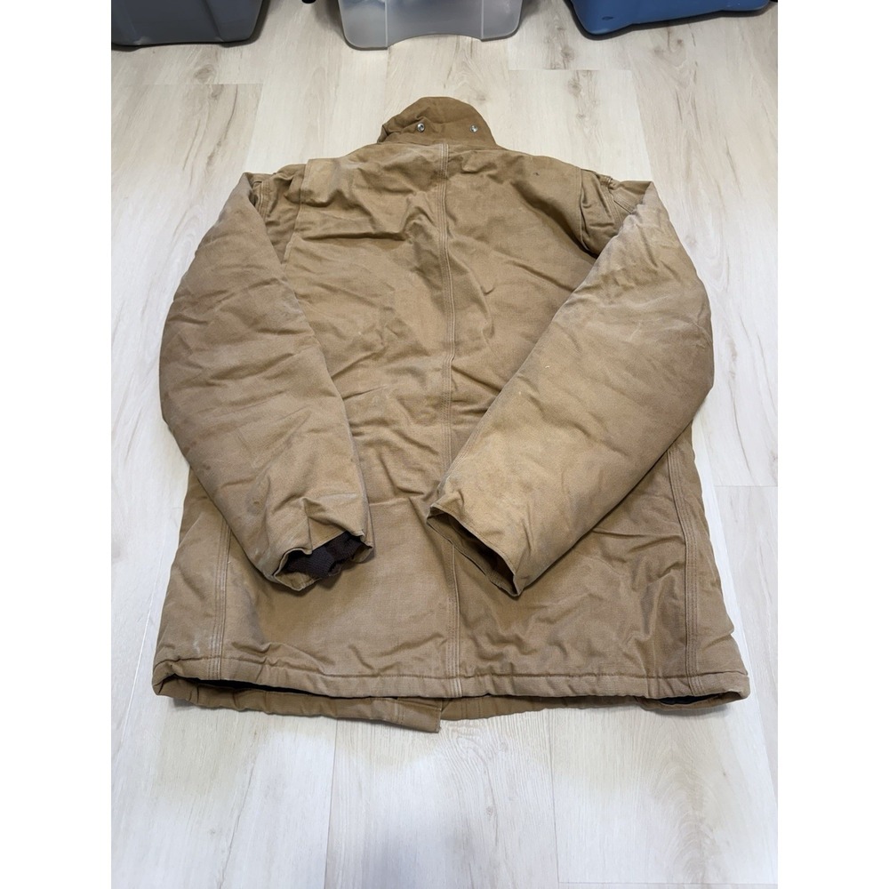 Carhartt Tan Quilted Chore Duck Barn Jacket Coat Men's Size XL - Picture 7 of 7